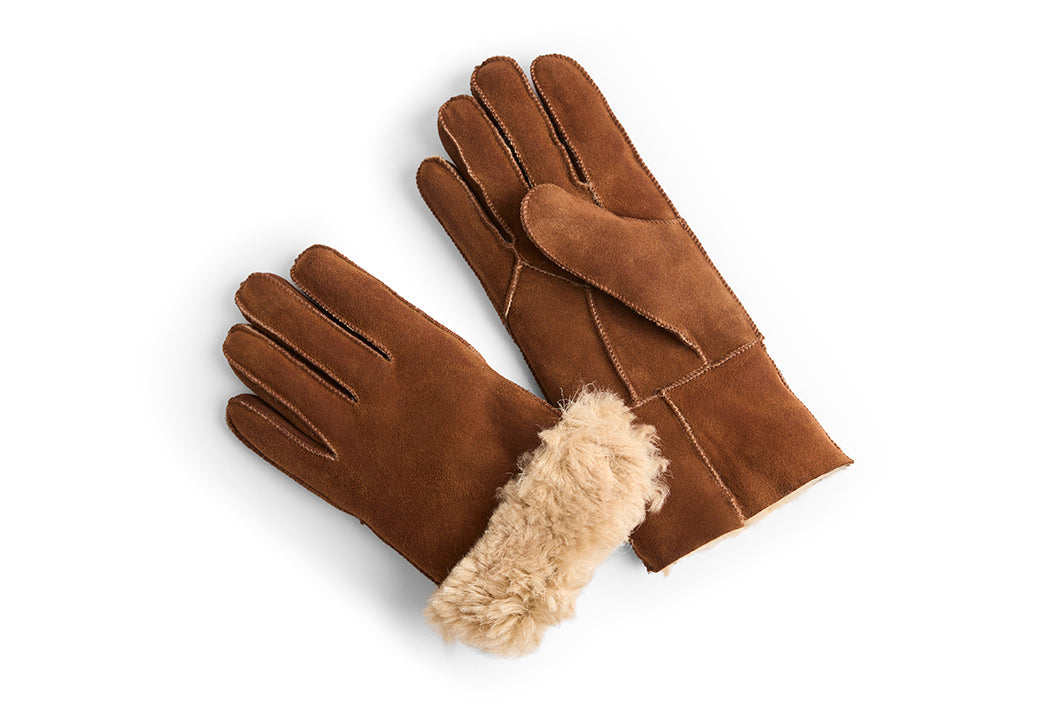 Sheepskin Gloves - Brownbrown